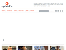 Tablet Screenshot of cyclekids.org